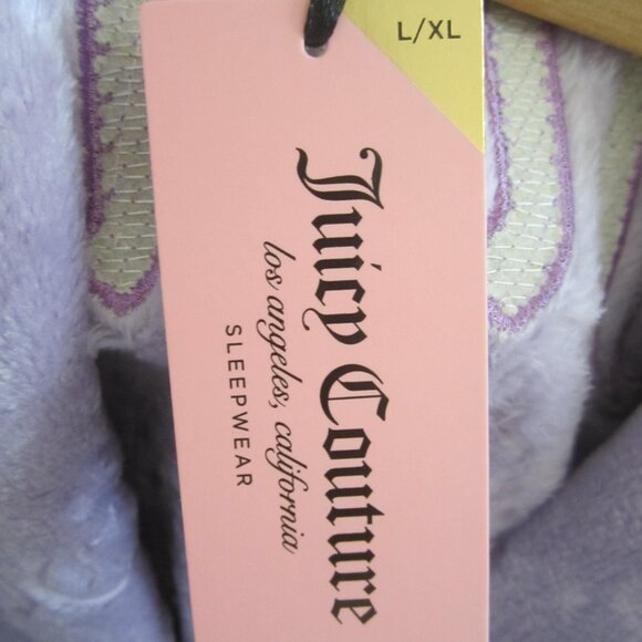 Juicy Couture Bathrobe Robe Lavender Purple Sleepwear Women S/M or L/XL - Picture 6 of 6